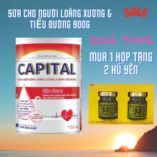 Sữa cho người tiểu đường capital hộp 900g chuyên biệt người tiểu đường và tiền đái tháo đường