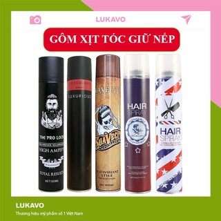 Combo sáp, gôm xịt tóc bóng mượt tạo kiểu giá rẻ CB08