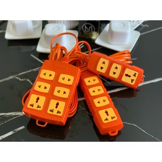 Ổ cắm điện chống cháy dây dài 3m tiện lợi, ba chân, chịu tải cao 6000w, chống va đập, hinoki