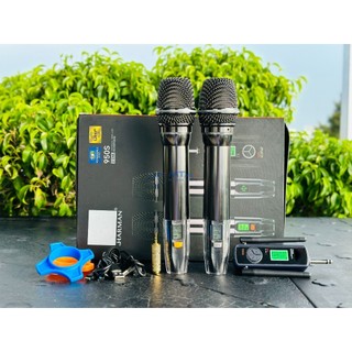 Micro cao cấp mtmax k50pro - micro karaoke không dây đa năng sd loa kéo, vang, amply thiết kế mới lạ