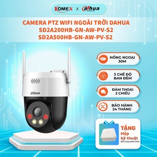 Camera ptz wifi ngoài trời dahua sd2a200hb-gn-aw-pv-s2/ sd2a500hb-gn-aw-pv-s2 2mp hồng ngoại, đối thoại 2 chiều kèm còi