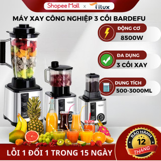 (3 Cối Xay) Máy Xay Sinh Tố Công Nghiệp BARDEFU 3 Cối Xay 8500W Hàng Chính Hãng,Bảo Hành 12 Tháng, Xay Đa Năng Siêu Khoẻ