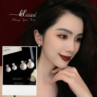  Bông Tai Nụ Ngọc Trai Đá Zircon Khuyên Tai Đá Đính Ngọc Trai Hoa Tai Hạt Châu 12 Ly Nụ Trai Nhân Tạo - E248
