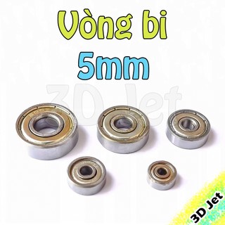 Vòng Bi Bạc Đạn nhỏ trục 5mm, bac thau, bac dan, bac lot, vong bi, bạc đạn, bạc lót, vb, bearings, ổ đỡ, trục đỡ