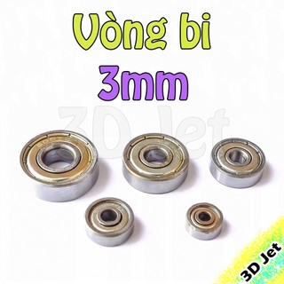 Vòng Bi Bạc Đạn nhỏ trục 3mm, bac thau, bac dan, bac lot, vong bi, bạc đạn, bạc lót, vb, bearings, ổ đỡ, trục đỡ