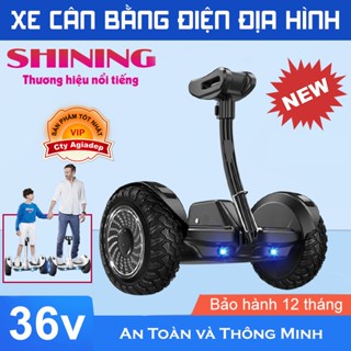  Xe cân bằng kết nối Bluetooth 2 bánh thông minh lớn 8 inch kết nối app Phát nhạc Đèn LED Bản nâng cấp mới có tay câm 