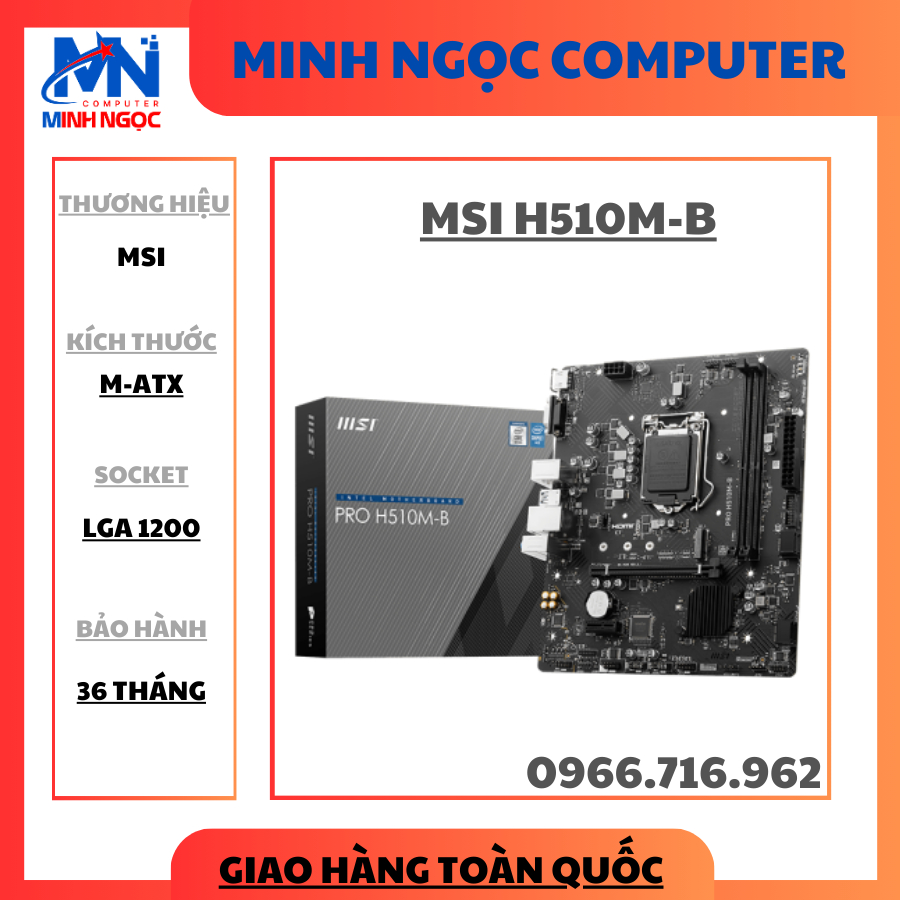 Mainboard MSI PRO H510M-B