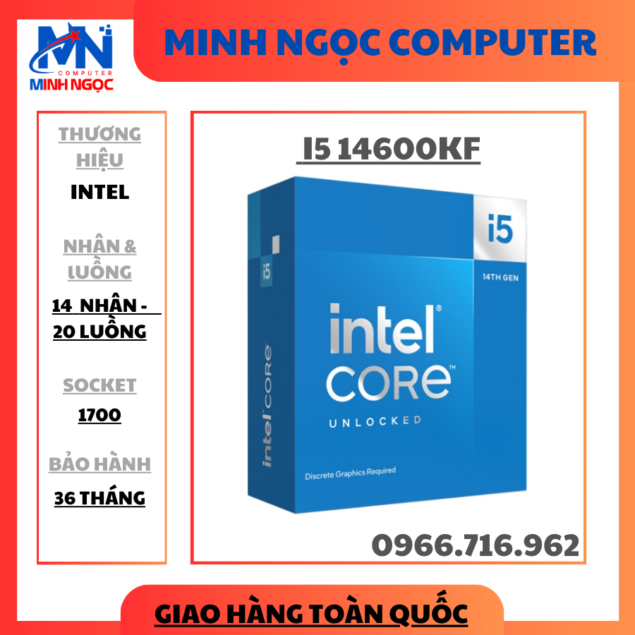 CPU Intel Core I5 14600KF BOX NK