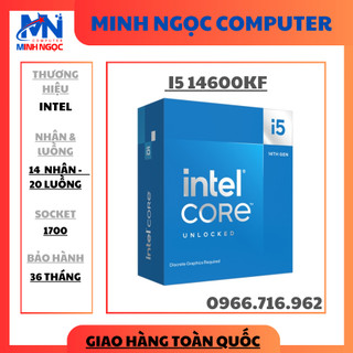 Cpu intel core i5 14600kf box nk