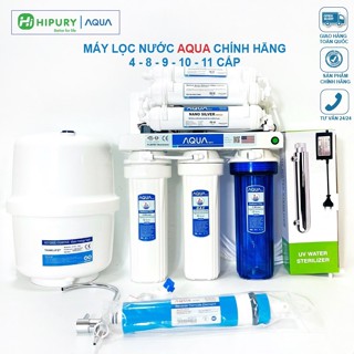 Máy lọc nước RO không vỏ tủ AQUA 8 9 10 cấp lọc lắp gầm tủ bếp máy lọc không tủ dùng trong gia đình
