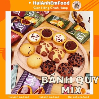 Bánh quy gấu lss mix 5 vị, bánh quy socola lss nội địa trung, bánh quy mix bơ sữa