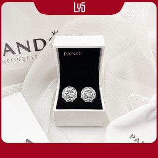 Khuyên Tai bạc Nữ Lys Clear Sparkling Crown Stud-3132