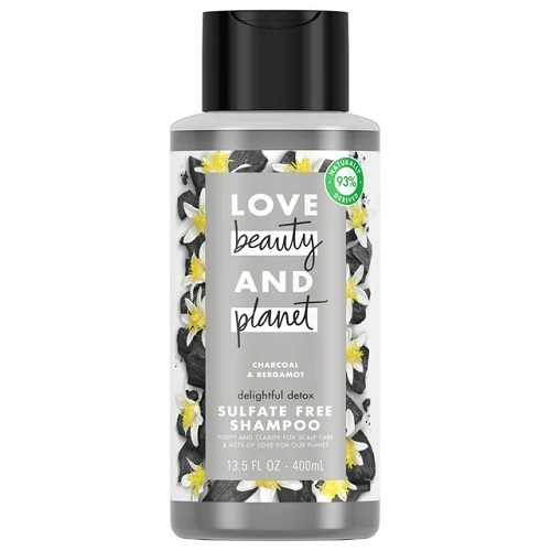 Dầu gội làm sạch không chứa sulfat Love Beauty & Planet Charcoal & Bergamot 400ml (Mỹ)