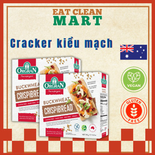 Cracker Bánh Mì Giòn Kiều Mạch Orgran - GLUTEN FREE Toasted Buckwheat Crispibread - Hộp 125g