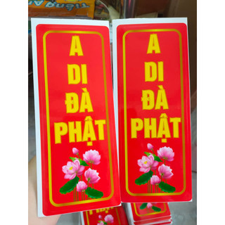 Gieo duyên decal dán phật hiệu 6 chữ nam mô a di đà phật