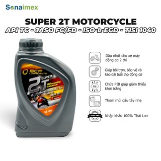 Nhớt 2 Thì Thơm, Nhớt 2T Thái Lan BCP SUPER 2T Cho Xe Xipo (thơm dâu tây nhẹ, chuẩn môi trường)