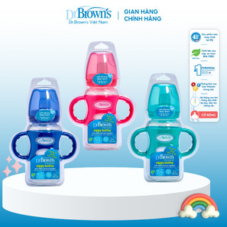 Bình sữa Dr.Brown's hai tay cầm cổ rộng Option Plus Sippy 270ml-nhựa PP