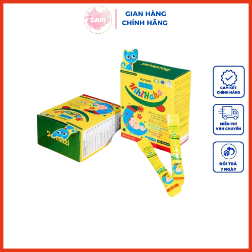 Siro ăn ngon Hihihaha Huyền Phi giúp bé tăng sức đề kháng ăn ngon tăng cân cao lớn hộp 30 Gói