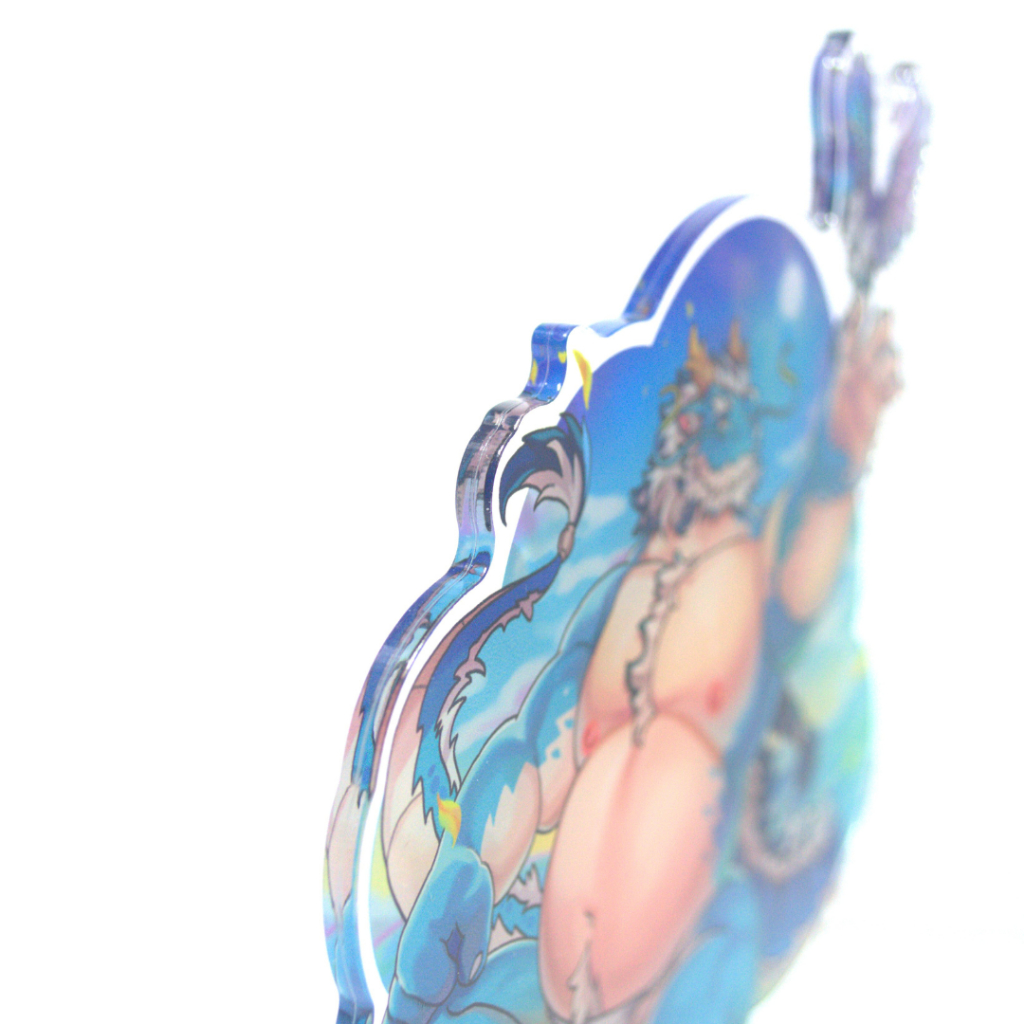 Mô Hình Standee Furry QINGLONG - Tokyo Afterschool Summoners - nhựa Mica 14cm 3