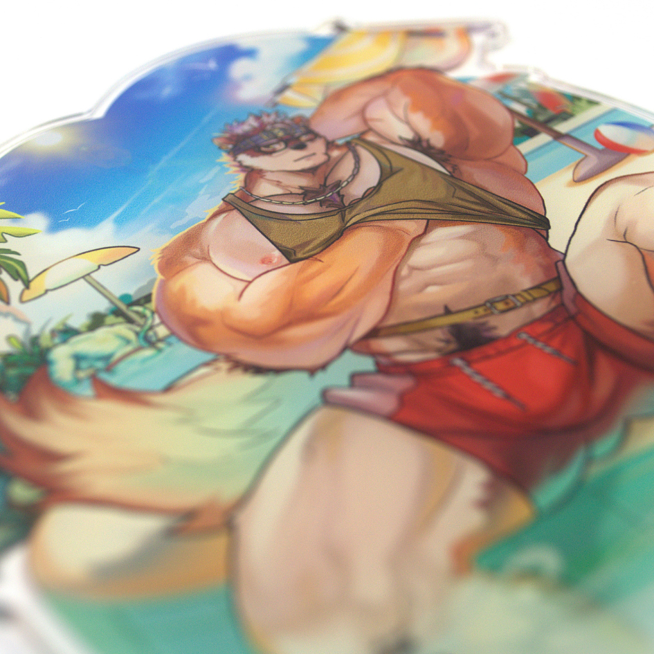 Mô Hình Standee Furry KAMUI - Tokyo Afterschool Summoners - nhựa Mica 14cm 2