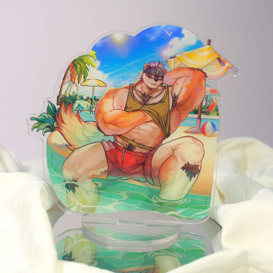Mô Hình Standee Furry KAMUI - Tokyo Afterschool Summoners - nhựa Mica 14cm 3
