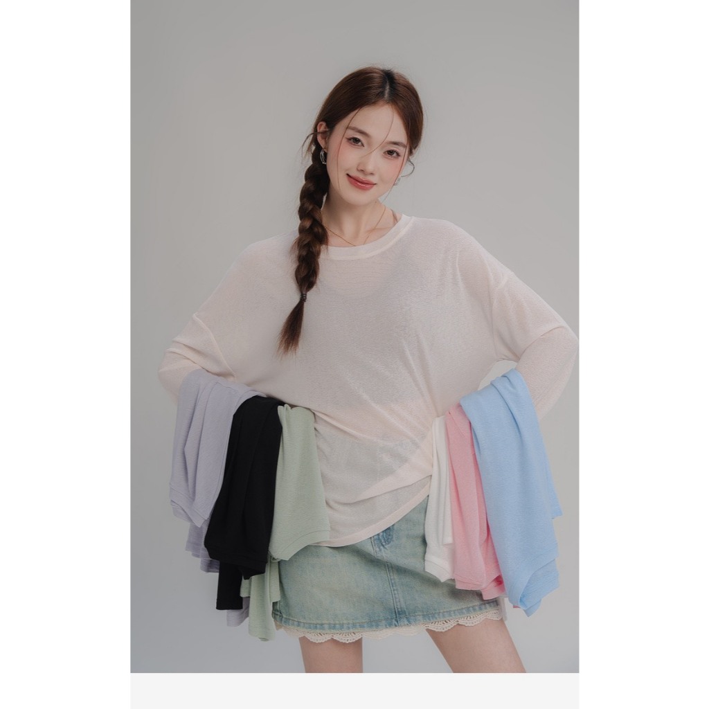 ÁO TAY DÀI THUN GIẤY (T.ẶNG ÁO ỐNG)  ĐI BIỂN, ĐI CHƠI HOTTREND MÙA HÈ 2025 | BigBuy360 - bigbuy360.vn