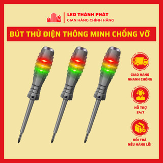 Bút Thử Điện Thông Minh Không Tiếp Xúc có đèn LED, Bút Thử Điện Đa Năng 100-500V