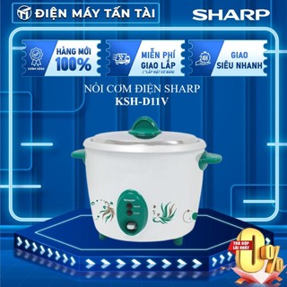 Ksh-d11v - nồi cơm điện sharp ksh-d11v dòng nắp thép không gỉ, nhiều màu - bảo hành chính hãng