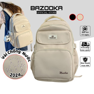 Balo nữ đi học BAZOOKA balo ulzzang basic đựng laptop 15.6 inch nhiều ngăn chống nước BL11