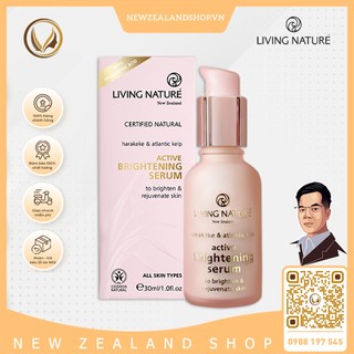 Serum dưỡng trắng da, đều màu da Living Nature Active Brightening Serum 30ml