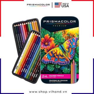 [VIHAND - CHÍNH HÃNG] Bộ bút chì màu Prismacolor Premier Soft Core Pencils – 24 Màu