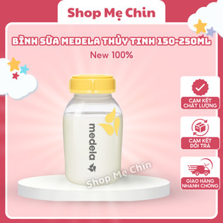 Bình sữa medela thuỷ tinh 150ml-250ml ew