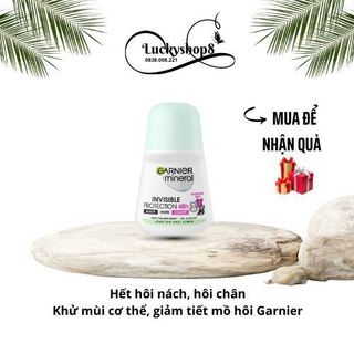 Lăn khử mùi diệt khuẩn Garnier Mineral Invisible 48h, không ố vàng áo [ Cam kết chuẩn 100% Nga]