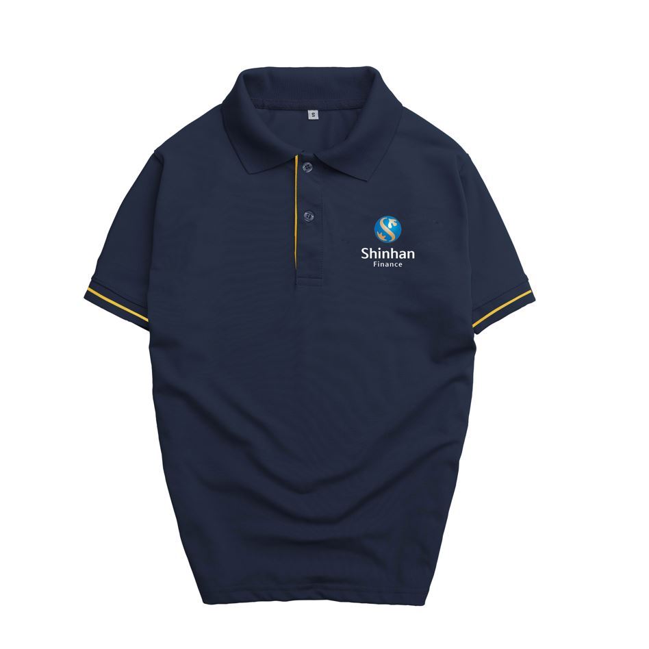 Áo thun đồng phục ngân hàng cao cấp La ' House Uniform - Shinhan Bank Finance