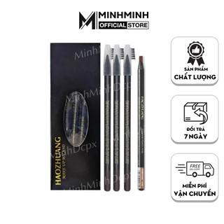 Chì trang điểm Haozhuang Make Up Milano Eyebrow Pencil Cosmetic kẻ chân mày