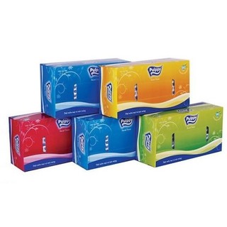 Combo 2 lốc 10 hộp khăn giấy lụa pulppy 2 lớp-hộp 180 tờ