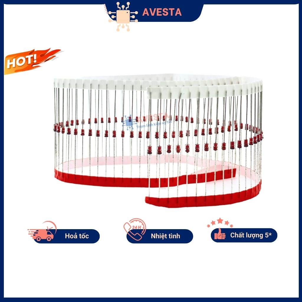 Diode zener 1W 27V 1N4750A 10 chiếc Avesta.