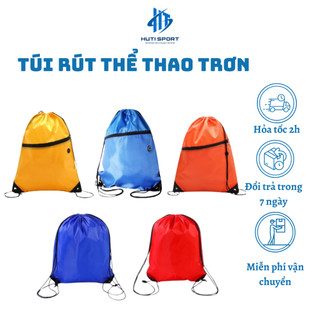 Túi rút thể thao, balo túi dây rút thời trang, không logo nhiều màu