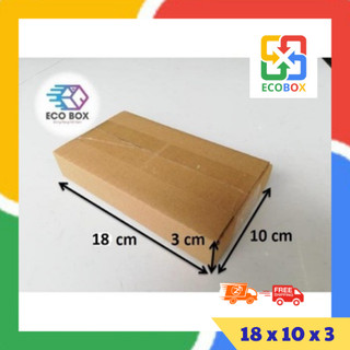 ECOBOX - 18x10x3 Hộp carton đóng hàng