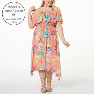 Đầm maxi trễ vai có bigsize