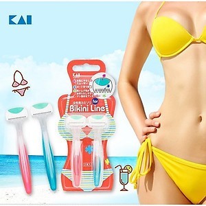 Set 2 dao cạo vùng kín Bikini KAI hàng Nhật Bản
