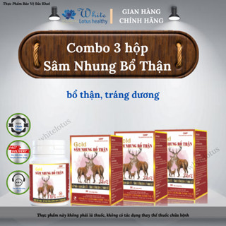 Combo 3 hộp  Sâm Nhung Bổ Thận Gold TW3 - Viên uống hỗ trợ tăng cường sinh lý nam giới