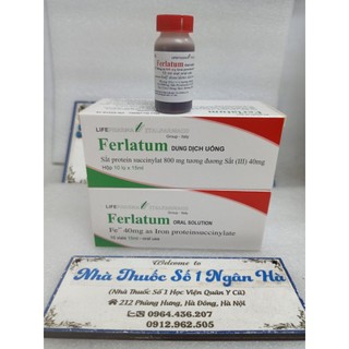 Dung dịch uống ferlatum - bổ sung sắt cho người thiếu máu, sau sinh, sau phẫu thuật