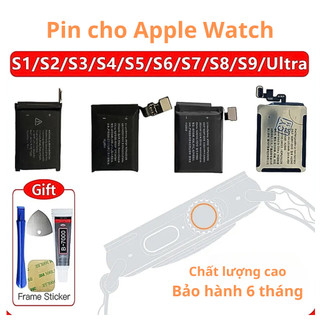 Pin Cho Apple Watch Series SE S1 S2 S3 GPS LTE S4 S5 S6 S7 S8 38/40/41/42/44/45MM Bảo Hàng 6 Tháng