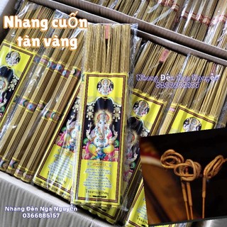 Giá sỉ nhang thơm cuộn tàn vàng Thái Lan/Nhang thơm hương Lài cuộn tàn số 6