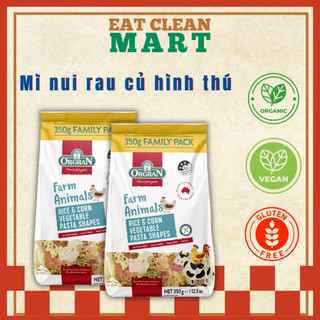 Nui Hình Thú Ngộ Nghĩnh Làm Từ Gạo & Bắp Orgran - GLUTEN FREE Rice & Corn Vege Pasta Animal Shaped - Hộp 200g