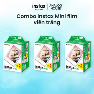  Combo Film Instax Mini - Viền trắng - Giấy in cho máy ảnh lấy liền Instax Mini Fujifilm - Chính hãng date xa 