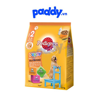 [2.7kg] Hạt Pedigree Puppy Cho Chó Con Vị Gà, Trứng & Sữa