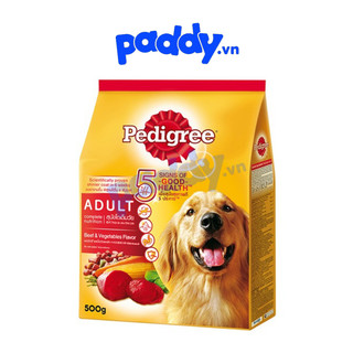 [500g] Hạt Pedigree Chó Trưởng Thành - Bò & Rau Củ