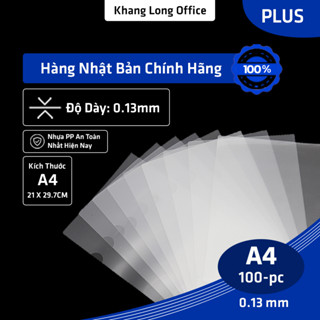 Bìa Lá A4/F4 Plus Chính Hãng, File Lá Đựng Tài Liệu Độ Dày 0.13mm, Nhựa PP Không Độc Hại